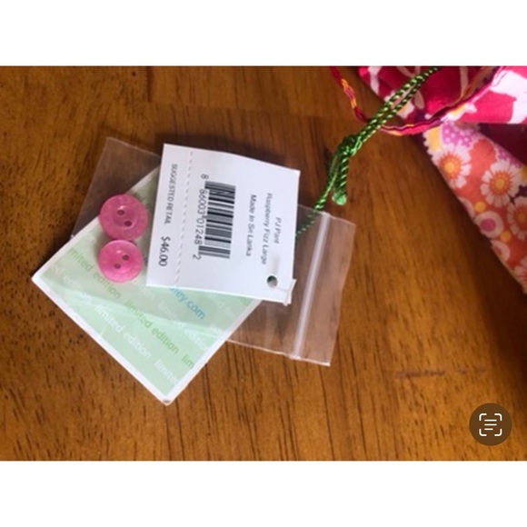 NWT Vera Bradley Raspberry Fizz Pajama pants in size Large - Picture 2 of 2